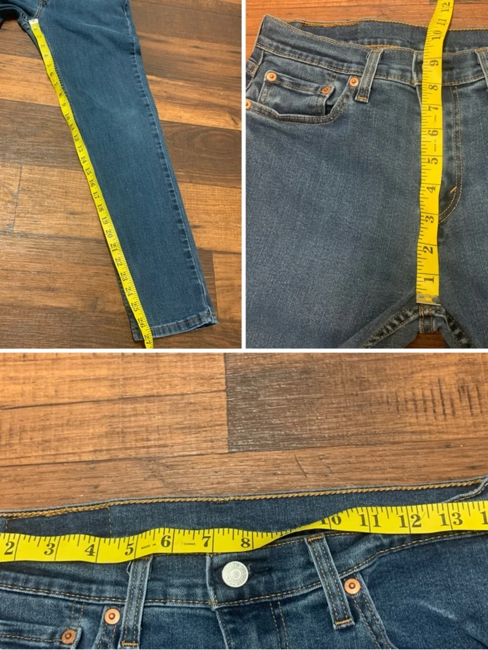Men's Levi's 502 Taper Distressed Jeans 30x30 Cotton Blend